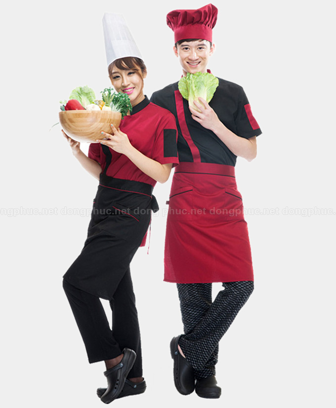May đồng phục nhà hàng