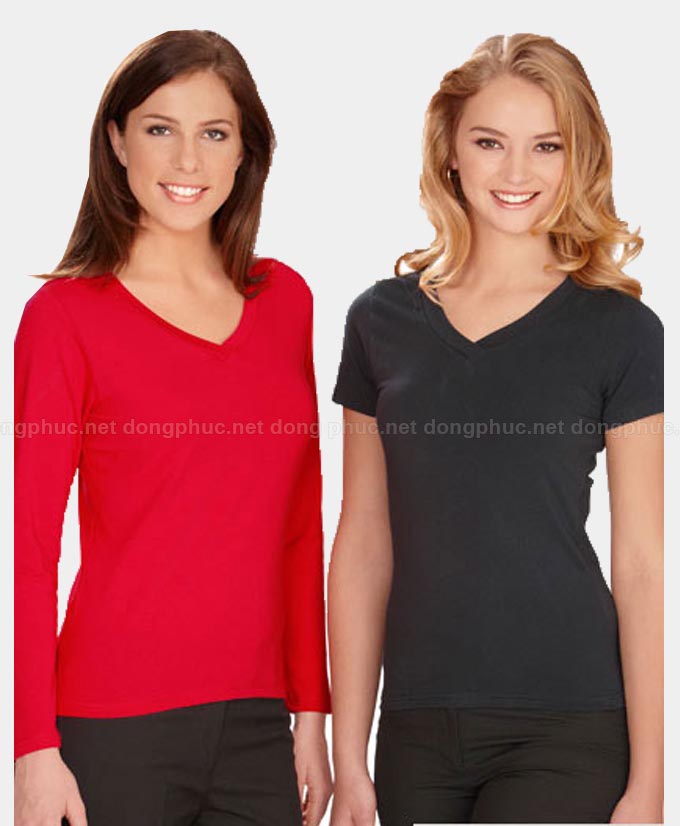 Áo phông cổ tim | Ao phong co tim