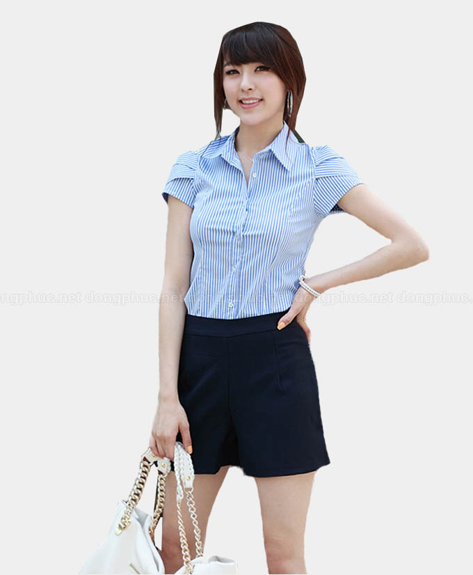 Áo sơ mi ASM75 | Ao so mi nu ngan tay