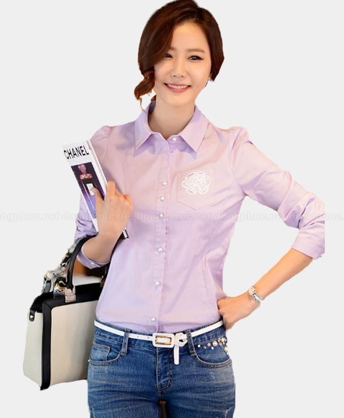 Áo sơ mi ASM90 | ao so mi co duc