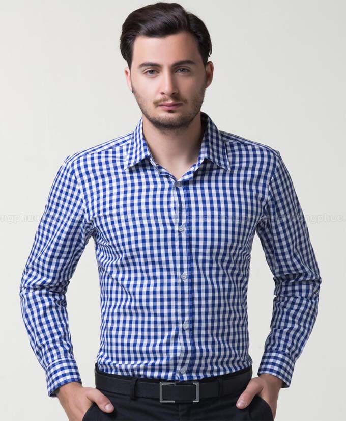 Áo sơ mi ASM101 | Ao so mi nam ke caro