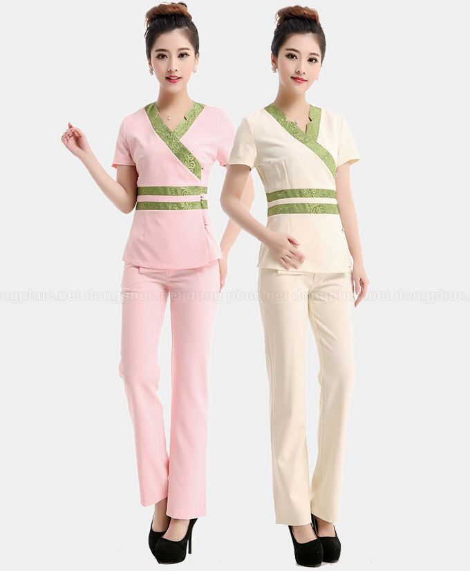 May đồng phục Spa